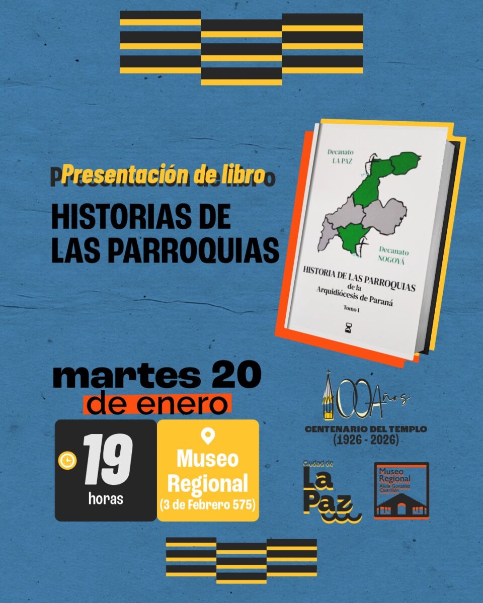 El museo regional La Paz Invita a la presentación del  el libro