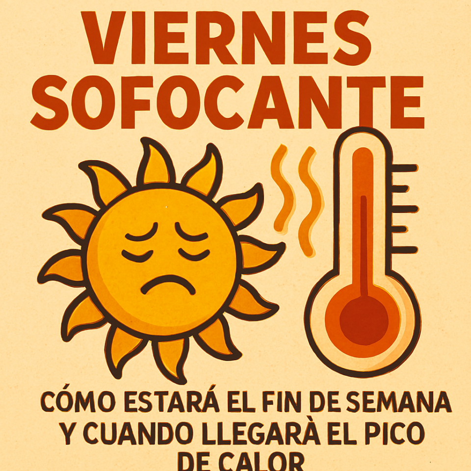 Viernes sofocante: cómo estará el fin de semana y cuándo llegará el pico de calor