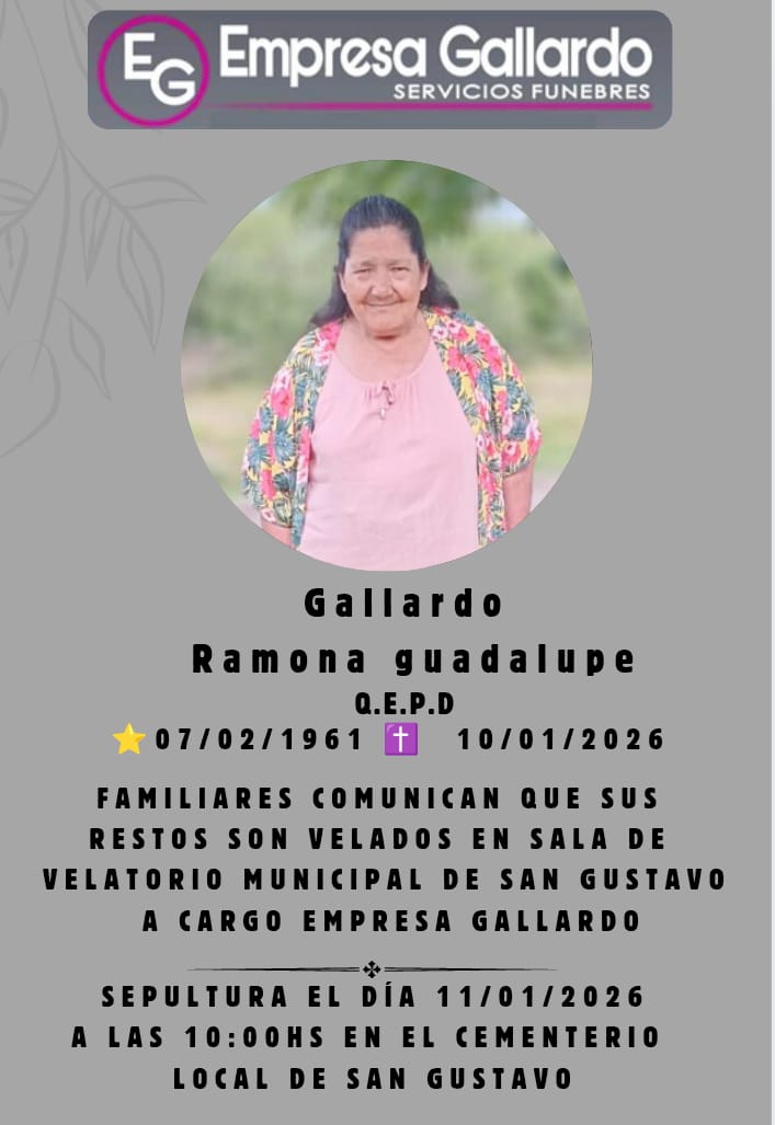 Fallecio en la ciudad de La Ciudad De La Paz Galiardo Ramona Guadalupe