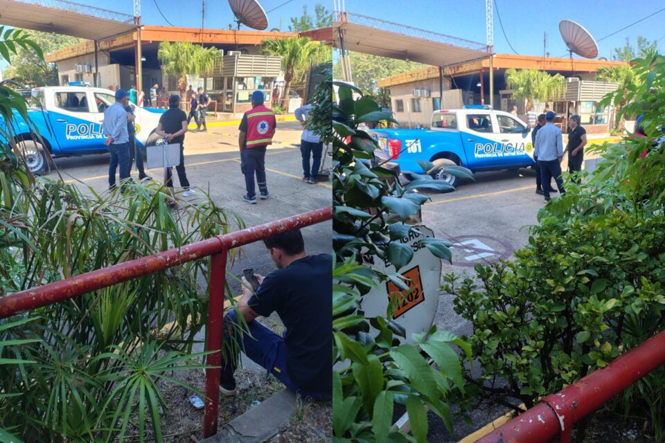 trabajadores en asamblea y el poder que responde con policías