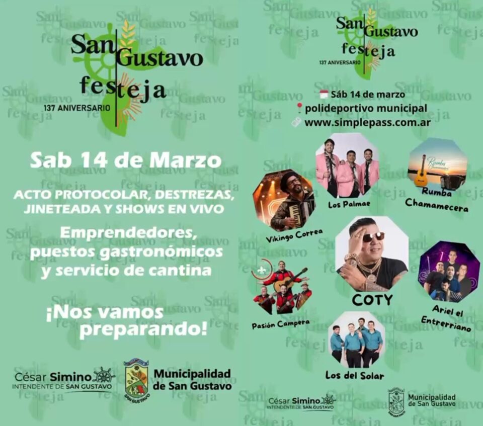 San Gustavo Festeja  sus 137 años
