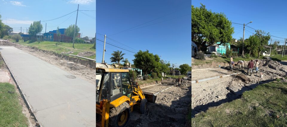 CONTINÚAN LOS TRABAJOS DE PAVIMENTACIÓN SOBRE LA CALLE ANDRADE