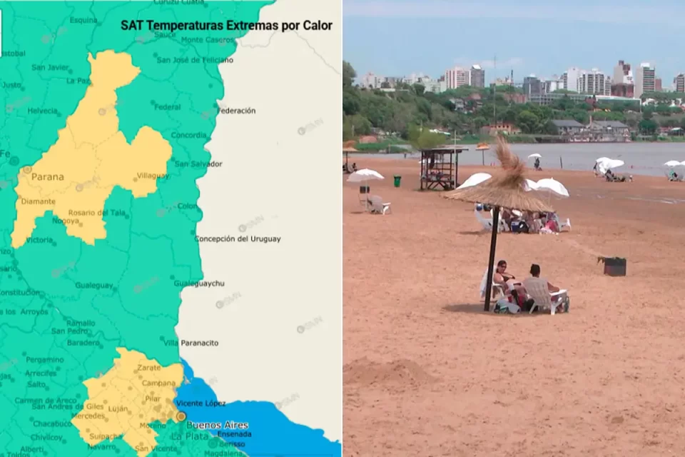 Entre Ríos y otras provincias están bajo alerta por temperaturas extremas