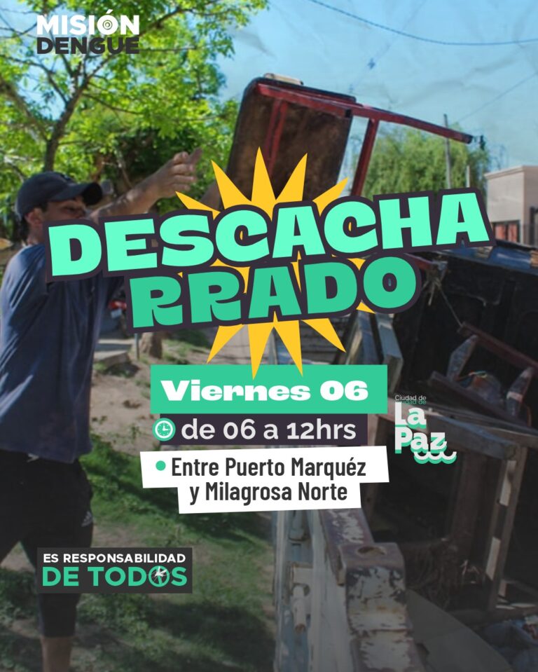 MISIÓN DENGUE: JORNADA DE DESCACHARRADO