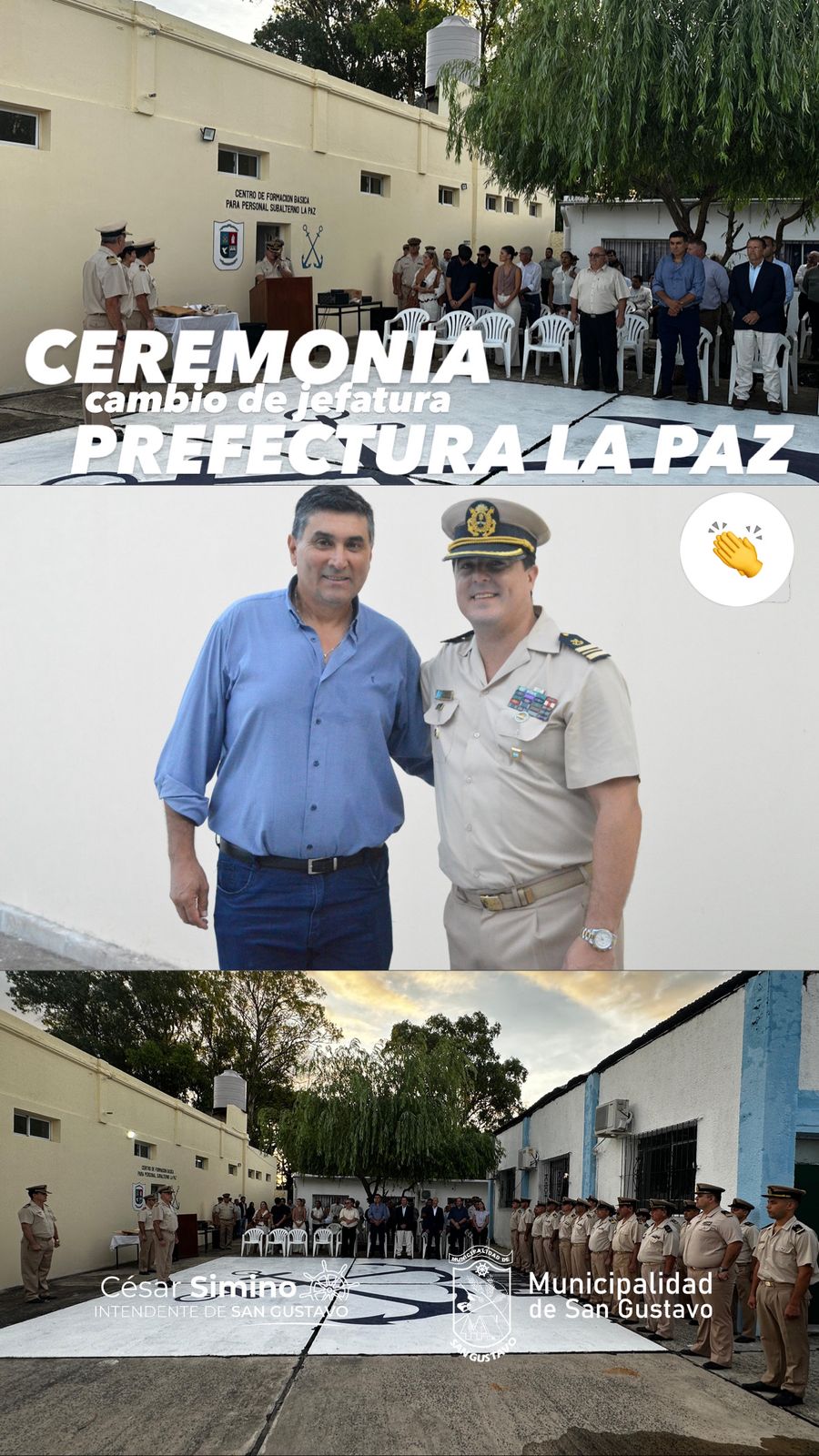 CEREMONIA CAMBIO DE JEFATURA DE LA PREFECTURA LA PAZ 