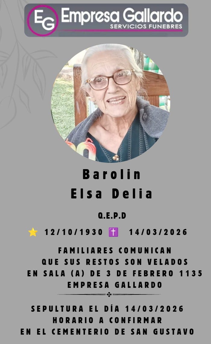 fallecio  Barolin Elsa  Delia