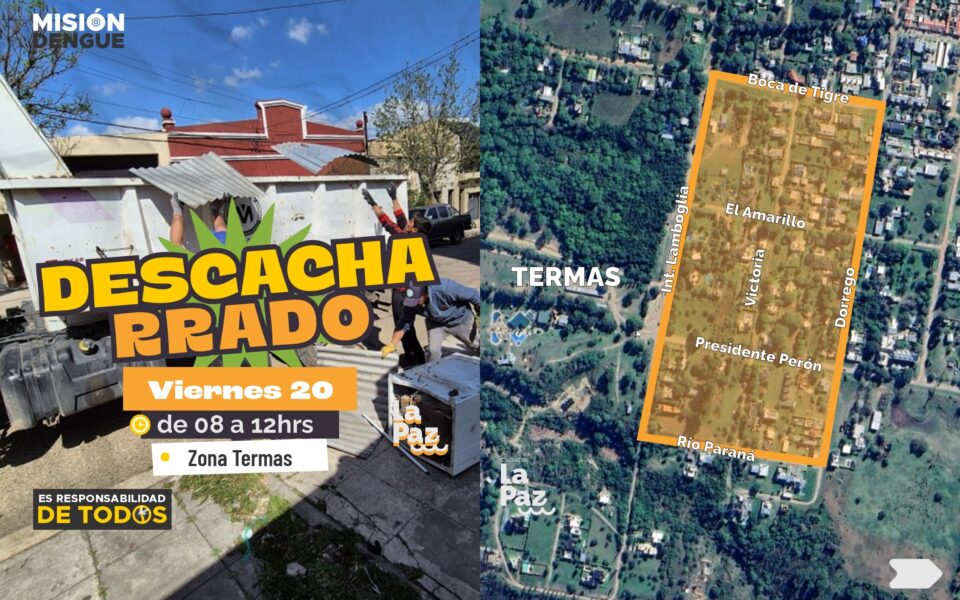 DESCACHARRADO EN ZONA TERMAS