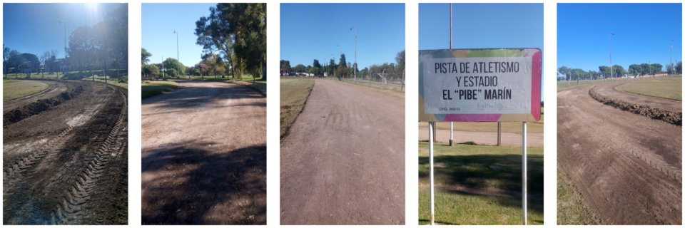 REACONDICIONAMIENTO DE LA PISTA DE ATLETISMO PIBE MARÍN