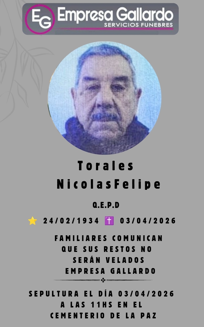 fallecio Sr Tabares Nicolas Felipe
