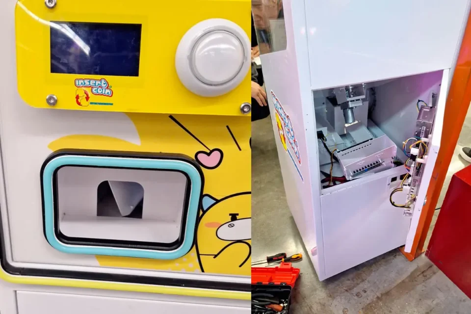 Bomberos rescataron a un niño atrapado en una máquina de juguetes