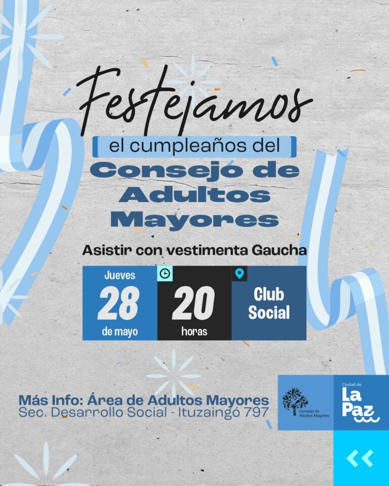 ANIVERSARIO DEL CONSEJO DE ADULTOS MAYORES