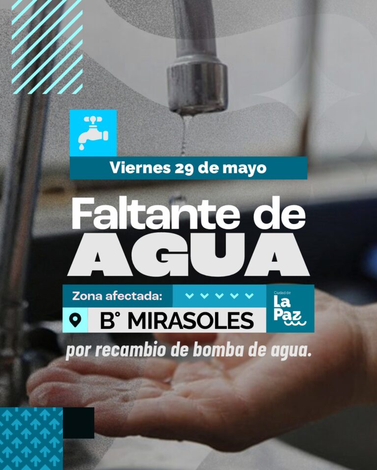 “Faltante de agua en Los Mirasoles: vecinos afectados por recambio de bomba”