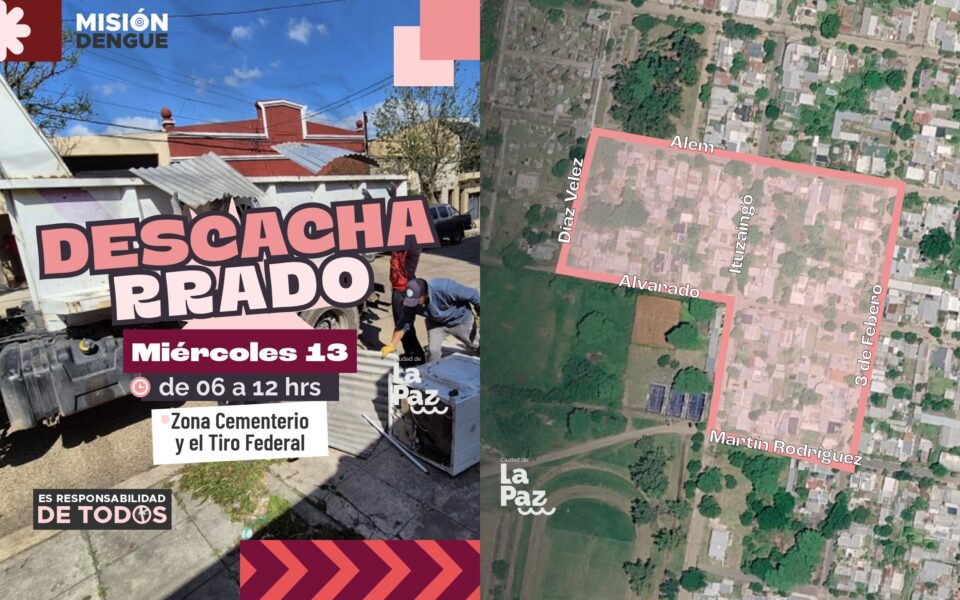 MISIÓN DENGUE: JORNADA DE DESCACHARRADO