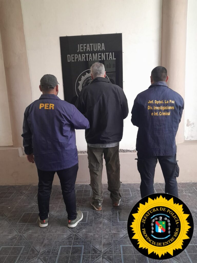 JEFATURA DEPARTAMENTAL LA PAZ  DIVISIÓN INVESTIGACIONES E INTELIGENCIA CRIMINAL  ALLANAMIENTO POSITIVO Y DETENCIÓN DE UNA PERSONA