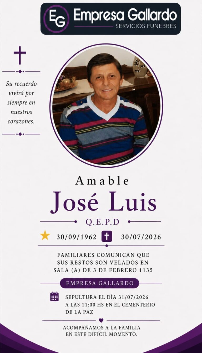 FALLECIO JOSE LUIS AMABLE