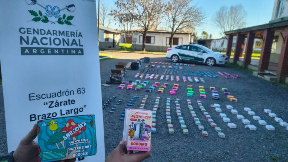 Buenos Aires: Detectaron resina de marihuana oculta en 560 cajas con cigarrillos electrónicos