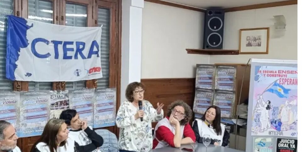 “Sonia Alesso en Paraná: la Ctera presenta la Lista Celeste Violeta y advierte que el movimiento sindical docente es el principal adversario de la derecha”