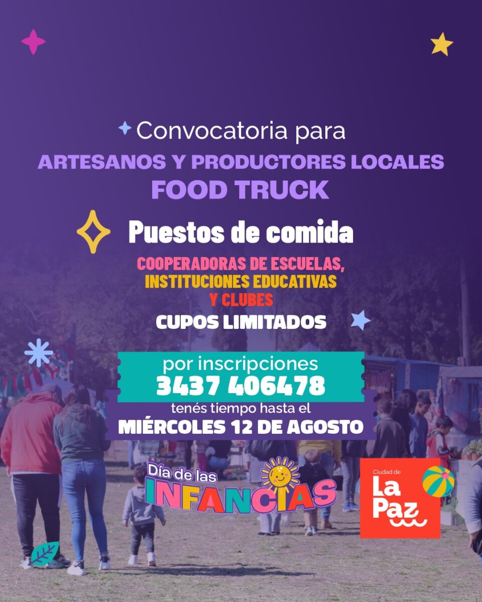 CONVOCATORIA PARA EL DÍA DE LAS INFANCIAS