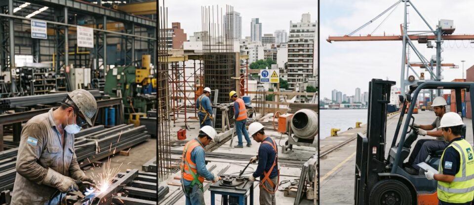 2023 vs 2026: la industria, la construcción y el empleo bajo el gobierno de Milei muestran retrocesos mayoritarios pese al repunte externo de las exportaciones