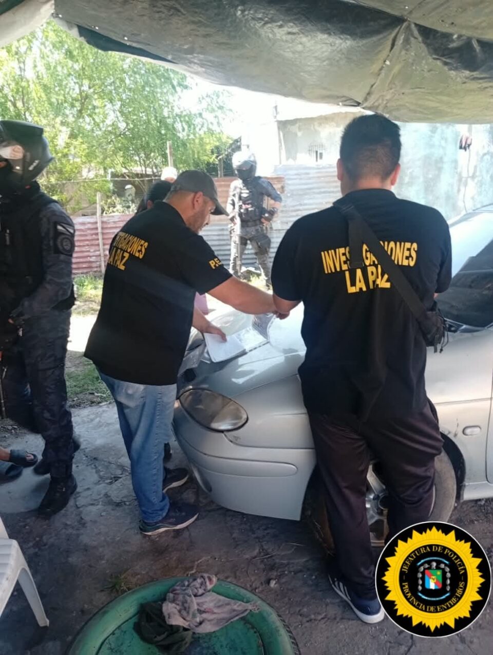 Allanamiento positivo en La Paz: secuestraron un automóvil en investigación por abigeato