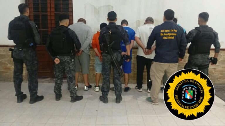 Cinco detenidos en La Paz tras un violento robo: interceptaron a un joven y le sustrajeron su celular