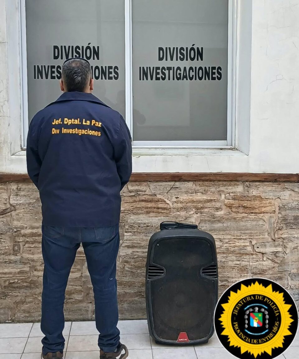 La Paz: recuperan parlante robado en barrio Feria tras allanamiento e investigación