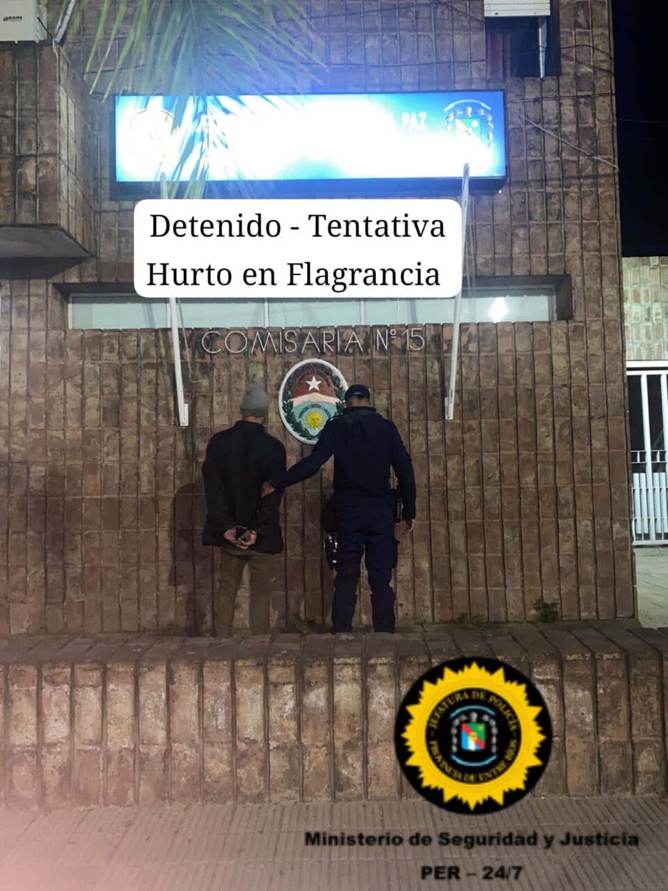Santa Elena: detenido por tentativa de hurto en barrio Hipódromo