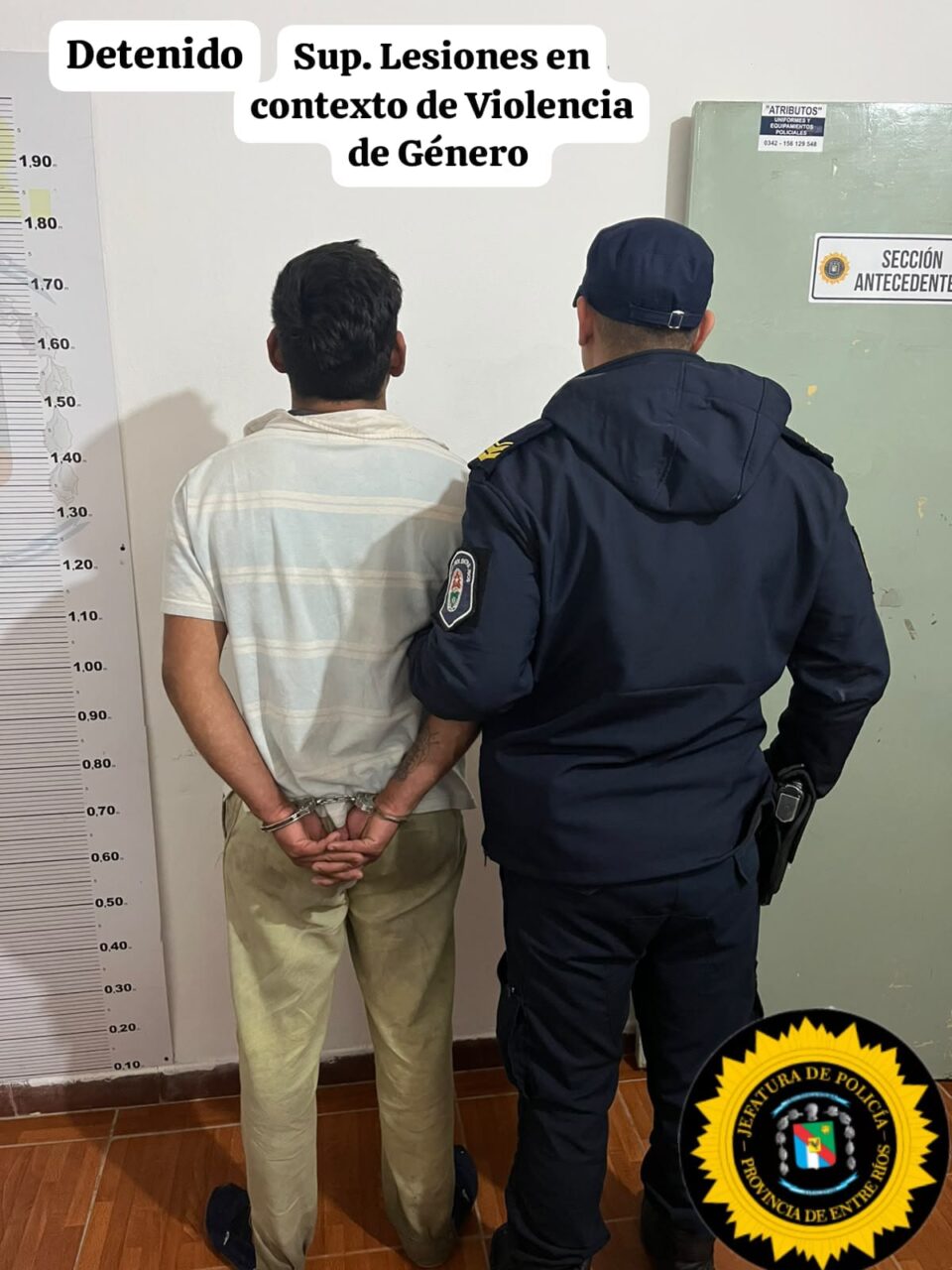 Detuvieron a un hombre en Bovril por lesiones y amenazas en un caso de violencia de género
